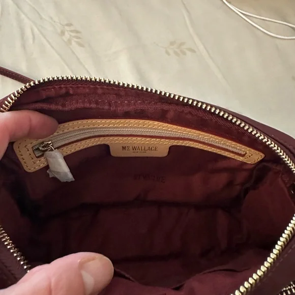 MZ Wallace burgundy Gramercy Nylon Crossbody Bag - Picture 4 of 6